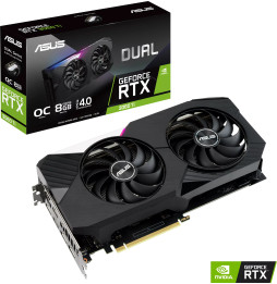 Carte graphique Asus Dual GeForce RTX™ 3060 Ti OC Edition DUAL-RTX3060TI-O8G-V2 (90YV0G1J-M0NA00)