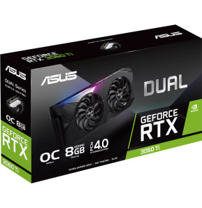 Carte graphique Asus Dual GeForce RTX™ 3060 Ti OC Edition DUAL-RTX3060TI-O8G-V2 (90YV0G1J-M0NA00)