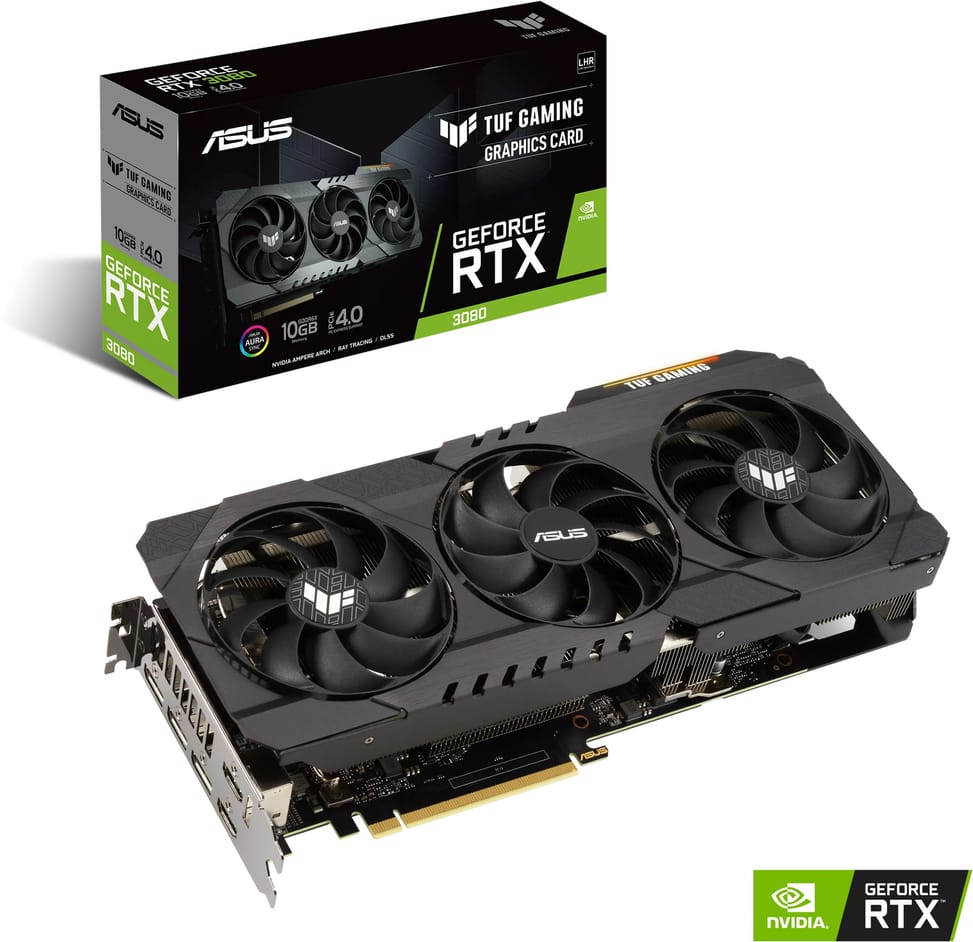 Carte graphique Asus TUF Gaming GeForce RTX™ 3080 V2 10GB GDDR6X TUF-RTX3080-10G-V2-GAMING (90YV0FB5-M0NM00)