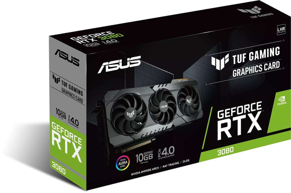 Carte graphique Asus TUF Gaming GeForce RTX™ 3080 V2 10GB GDDR6X TUF-RTX3080-10G-V2-GAMING (90YV0FB5-M0NM00)