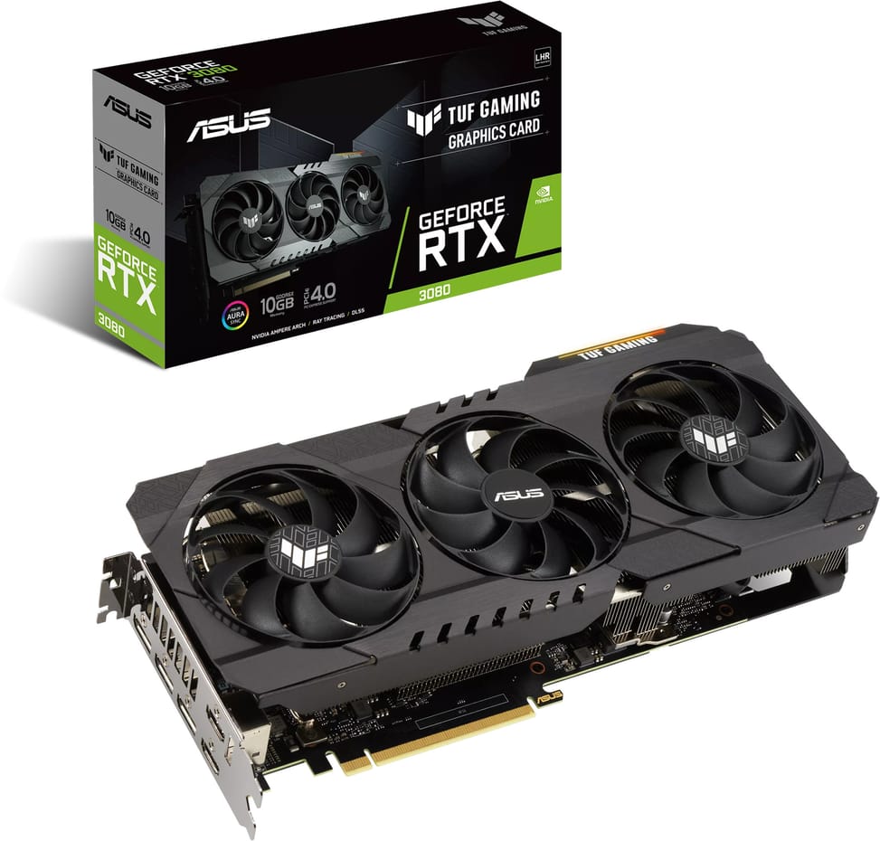 Carte graphique Asus TUF Gaming GeForce RTX™ 3080 V2 10GB GDDR6X TUF-RTX3080-10G-V2-GAMING (90YV0FB5-M0NM00)