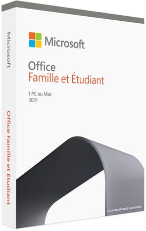 Microsoft Office Famille et Étudiant 2021 - Achat définitif pour 1 PC ou Mac
