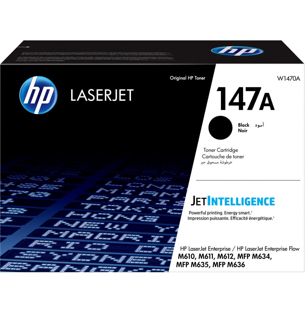 HP 147A Noir - Toner HP LaserJet d'origine (W1470A) HP 147A Noir - Toner HP LaserJet d'origine (W1470A)