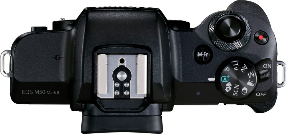 Appareil photo hybride Canon EOS M50 Mark II noir + objectif EF-M 15-45mm f/3.5-6.3 IS STM graphite (4728C007AA)