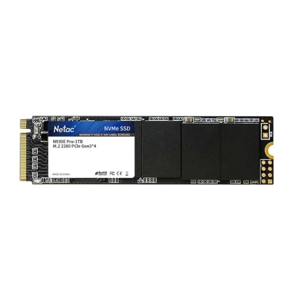 Disque Dur interne SSD Netac N930E Pro NVMe SSD - 1 TB (NT01N930E-001T-E4X)