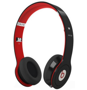 Casque Beat HP Solo haute définition noir et rouge avec Control Talk (H1Y06AA)
