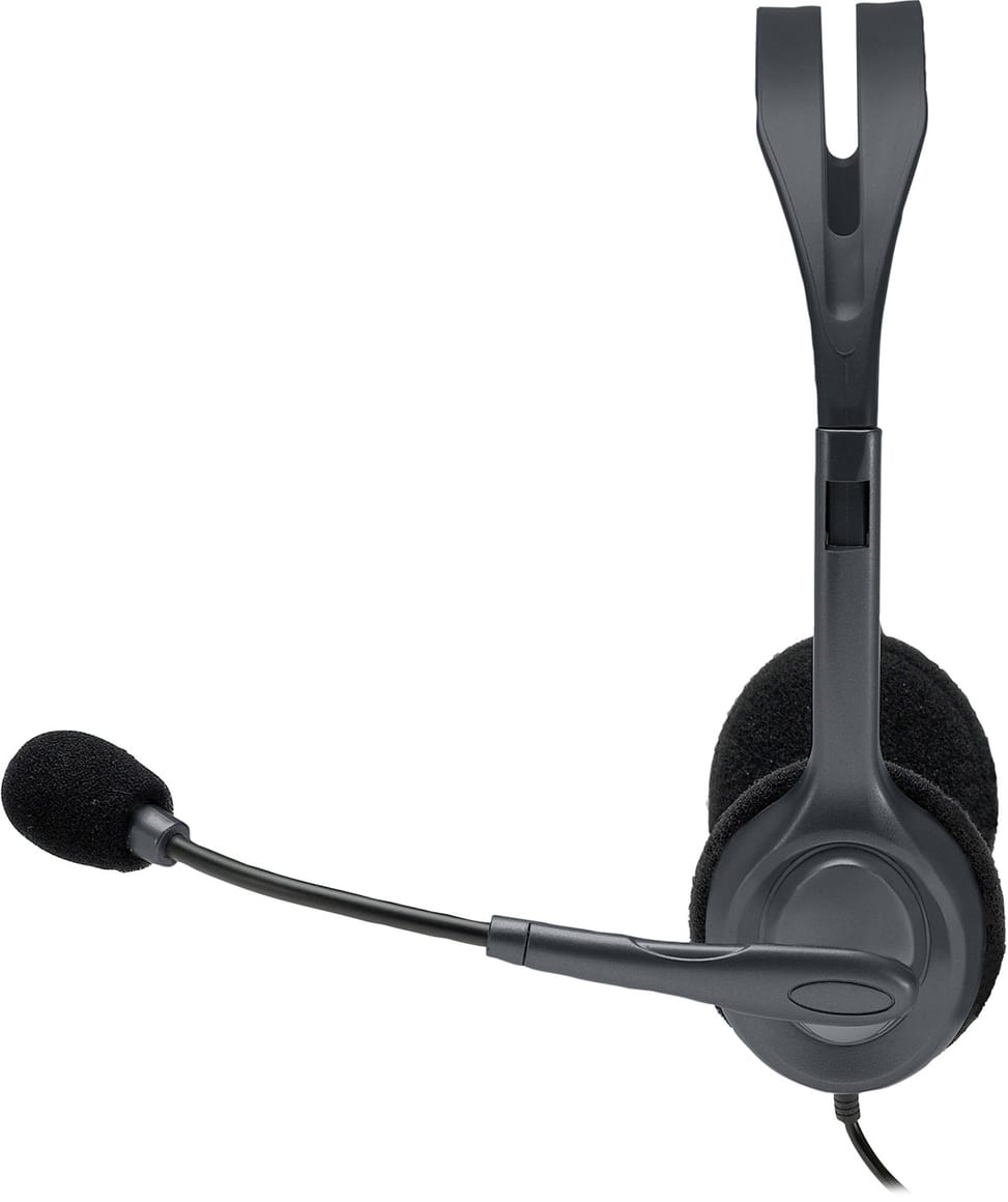 سماعة رأس ستيريو احترافية H111 Logitech - قابس Jack 3.5 مم (981-000593) — صورة 2