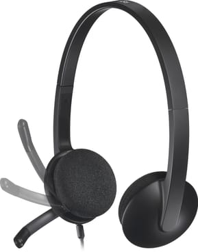 Casque Logitech H340 pour PC avec microphone anti-parasite - USB (981-000475) — image 4