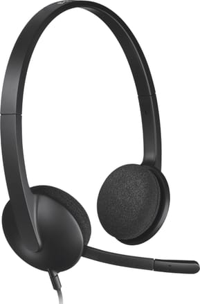 Casque Logitech H340 pour PC avec microphone anti-parasite - USB (981-000475)