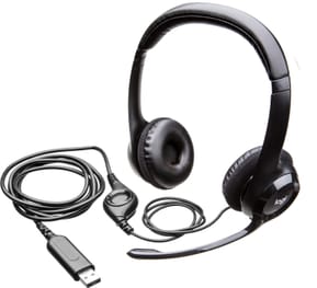 Casque Logitech H390 noir avec microphone anti-parasite - USB (981-000406) — image 5