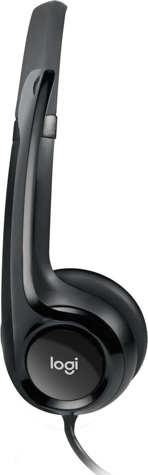 Casque Logitech H390 noir avec microphone anti-parasite - USB (981-000406) — image 3