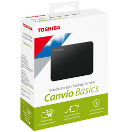 Disque dur externe Toshiba Canvio Basics 2 TB 2.5" - USB 3.0 Noir