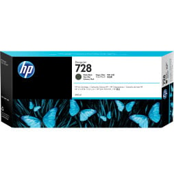 HP 728 Noir Mat - Cartouche d'encre HP d'origine (F9J68A)