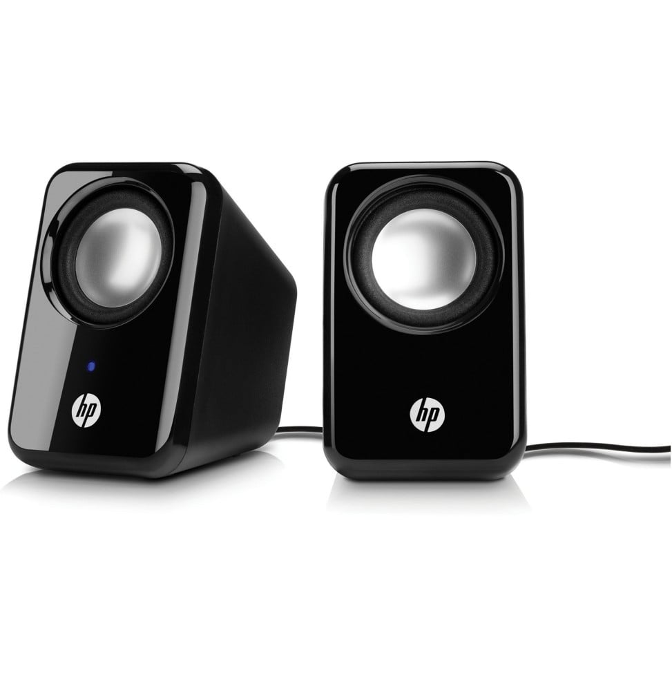 Hauts-parleurs HP Multimedia - stéréo 2.0 - 2 Watts - Jack 3,5 mm et USB