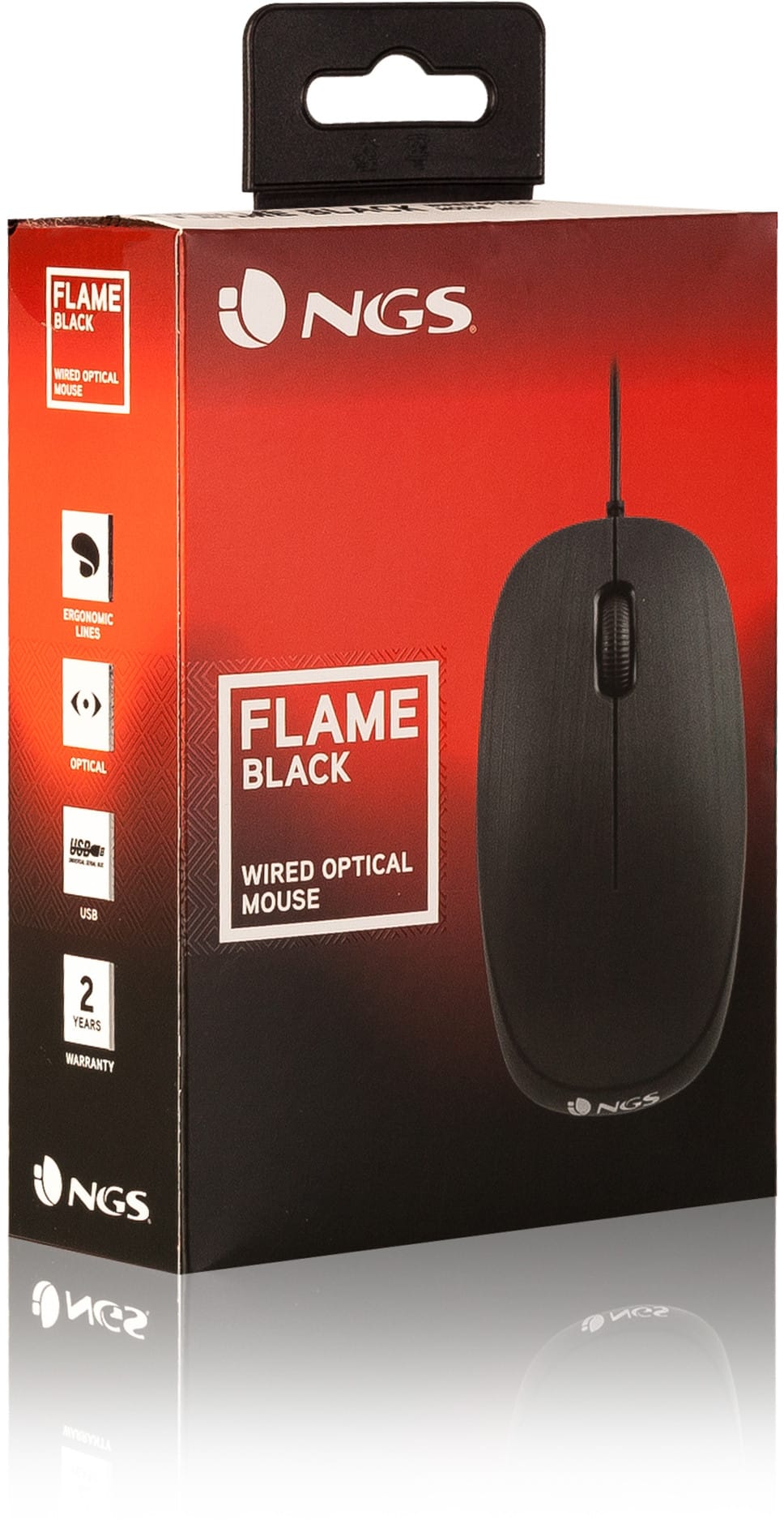 Souris filaire NGS Flame Noire (FLAME)