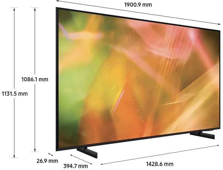 Téléviseur Samsung AU8000 Smart TV 4K UHD 85" (UA50AU8000UXM)
