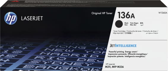 HP 136A Noir - Toner HP LaserJet d'origine (W1360A)