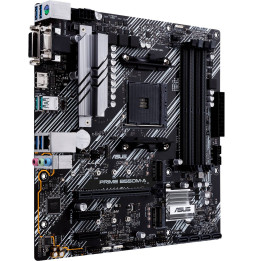 Carte mère Asus PRIME B550M-A AMD B550 (Ryzen AM4) au format micro ATX avec double M.2, PCIe 4.0, Ethernet 1Gb, HDMI/D-Sub/DVI