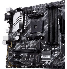 PRIME B550M-A – Carte mère AMD B550 (Ryzen AM4) au format micro ATX avec double M.2, PCIe 4.0, Ethernet 1Gb, HDMI/D-Sub/DVI, SAT