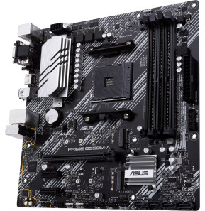 PRIME B550M-A – Carte mère AMD B550 (Ryzen AM4) au format micro ATX avec double M.2, PCIe 4.0, Ethernet 1Gb, HDMI/D-Sub/DVI, SAT