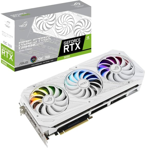 Carte graphique Asus ROG-STRIX-RTX3090-O24G-WHITE 24GB