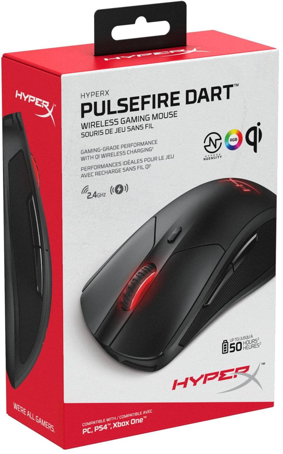 Souris de jeu sans fil HyperX Pulsefire Dart HX-MC006B (4P5Q4AA)