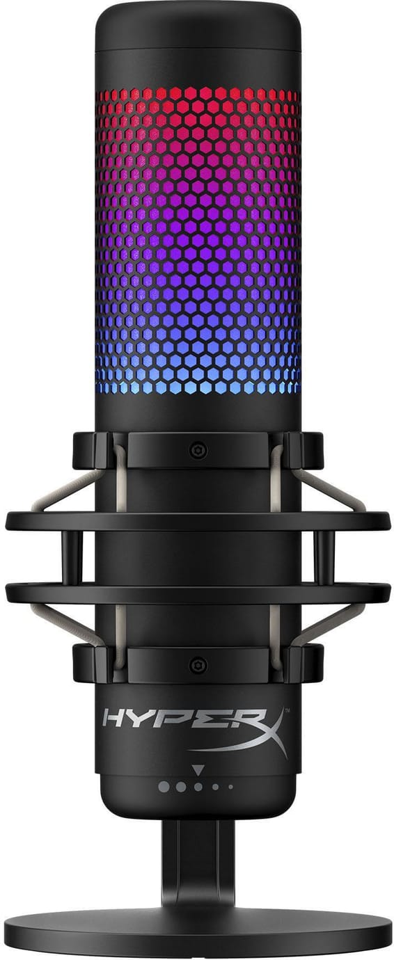 Micro autonome complet HyperX QuadCast HMIQ1S-XX-RG/G pour les streamers, créateurs de contenu et joueurs (4P5P7AA)