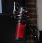 Micro autonome complet HyperX QuadCast HX-MICQC-BK pour les streamers, créateurs de contenu et joueurs (4P5P6AA)