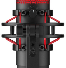 Micro autonome complet HyperX QuadCast HX-MICQC-BK pour les streamers, créateurs de contenu et joueurs (4P5P6AA)