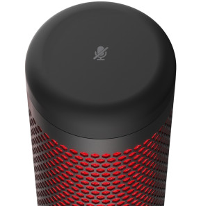 Micro autonome complet HyperX QuadCast HX-MICQC-BK pour les streamers, créateurs de contenu et joueurs (4P5P6AA)