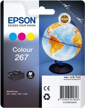 Epson Monobloc Globe 267 - encre DURABrite Ultra 3 couleurs (C13T26704010)