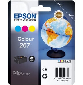 Epson Monobloc Globe 267 - encre DURABrite Ultra 3 couleurs  (C13T26704010)