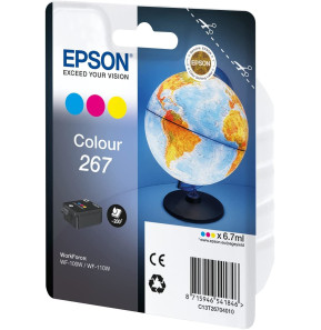 Epson Monobloc Globe 267 - encre DURABrite Ultra 3 couleurs  (C13T26704010)