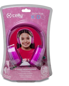 Casque CELLY pour enfants avec stickers - Rose - Jack 3,5 mm (KIDSBEATPK) — image 6
