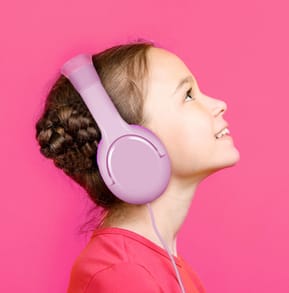 Casque CELLY pour enfants avec stickers - Rose - Jack 3,5 mm (KIDSBEATPK) — image 3