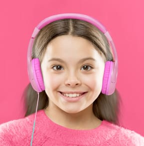 Casque CELLY pour enfants avec stickers - Rose - Jack 3,5 mm (KIDSBEATPK) — image 4