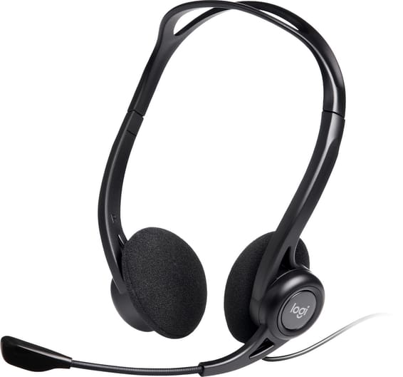 Logitech 960 PC Headset with noise-cancelling microphone - USB (981-000100)