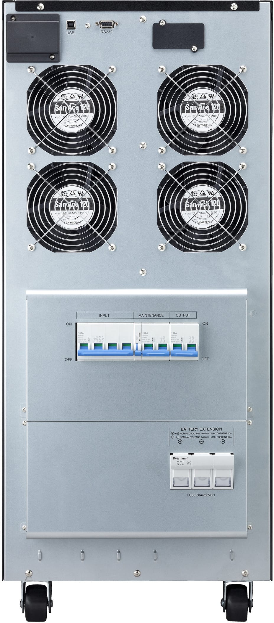 جهاز UPS On-line Eaton 9E 9E15KI - 12000 W / 15 kVA - لوحة أطراف — صورة 4