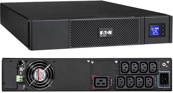 Onduleur Line-interactive Eaton 5SC 5SC3000IRT - 2700 W / 3000 VA - 8 prises C13 / 1 prise C19 - Rack 2U