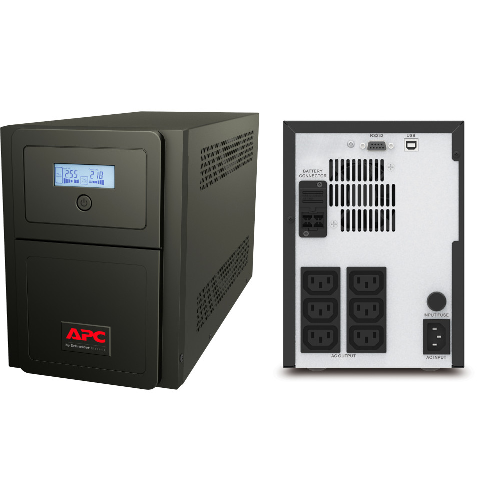 Onduleur Line-interactive APC Easy UPS SMV SMV1000I - 700 W / 1000 VA - 6 prises C13