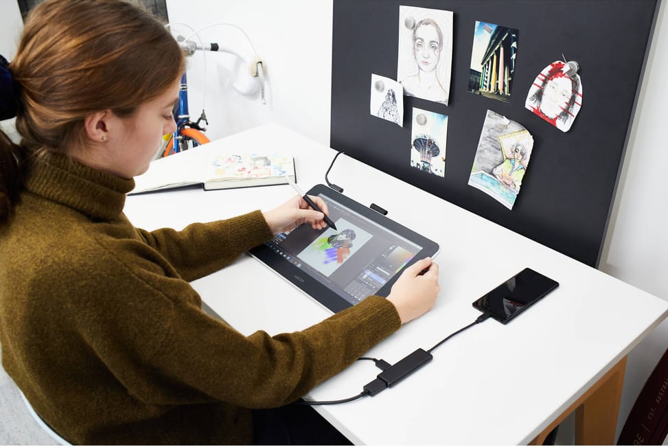 Écran interactif à stylet Wacom One 13 DTC133  (DTC133W0B)