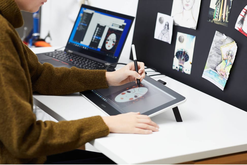 Écran interactif à stylet Wacom One 13 DTC133  (DTC133W0B)