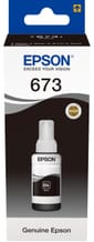 Epson 673 BK (T6731) Noir - Bouteille d'encre Epson d'origine (C13T67314A)
