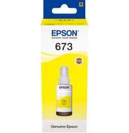 Epson T6734 Jaune - Bouteille d'encre Epson d'origine (C13T67344A)