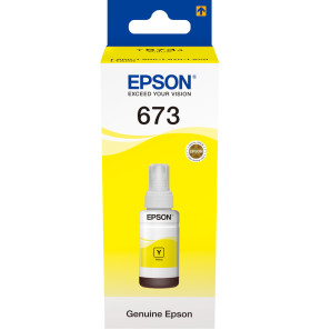 Epson T6734 Jaune - Bouteille d'encre Epson d'origine (C13T67344A)