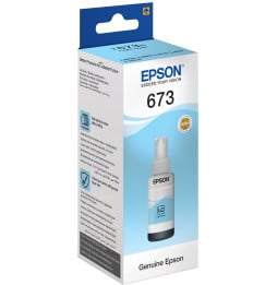 Epson T6735 Cyan Clair - Bouteille d'encre Epson d'origine (C13T67354A)