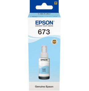 Epson T6735 Cyan Clair - Bouteille d'encre Epson d'origine (C13T67354A)
