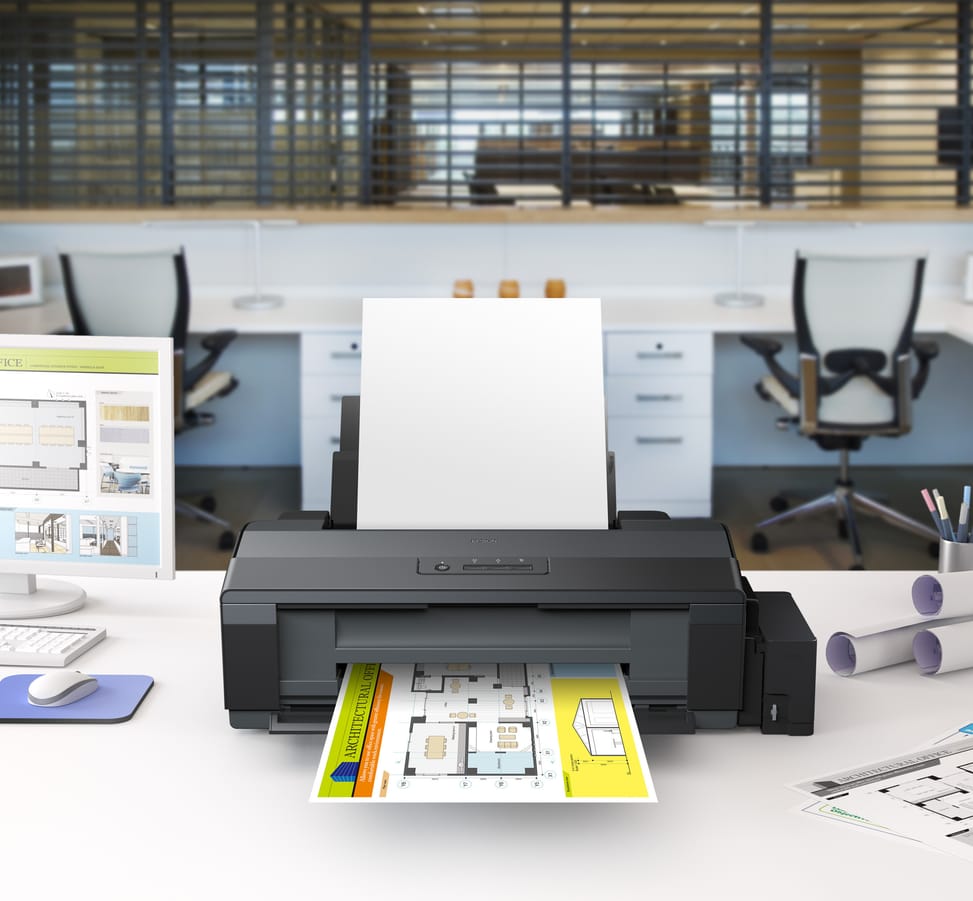 طابعة A3+ بخزانات حبر قابلة لإعادة التعبئة Epson EcoTank L1300 (C11CD81403) — صورة 5