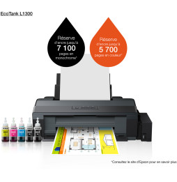 Epson EcoTank L1300 Imprimante A3+ à réservoirs rechargeables (C11CD81403)
