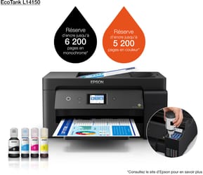 طابعة A3+ متعددة الوظائف بخزانات حبر قابلة لإعادة التعبئة Epson EcoTank L14150 (C11CH96403)